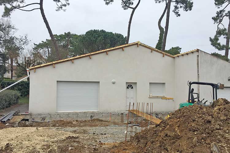 Extension de villa à Saint Palais | Extensions bâtiments EGCM Entreprise générale de construction BTP Royan Charente Maritime